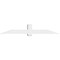 Ekena Millwork Eugene Architectural Grade PVC Gable Bracket, 84"W x 14"H x 6"D x 6"F, 4/12 Pitch GBP084X14X0606EUG00 - alternate 4